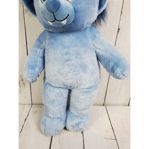 Build A Bear Vampire Teddy Blue 16" Dracula Teddy Bear Blue Hair BAB CLEAN! - Picture 4 of 15